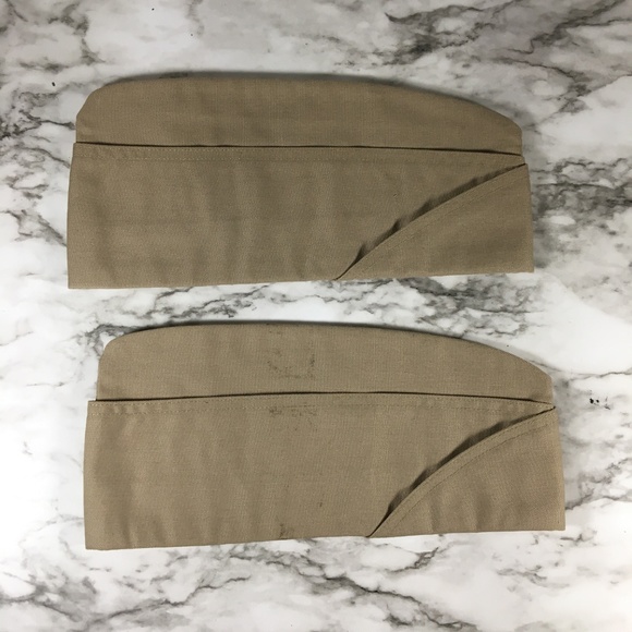 US Navy Khaki Garrison Cap Size 6.5 Set of 2 - Picture 5 of 5
